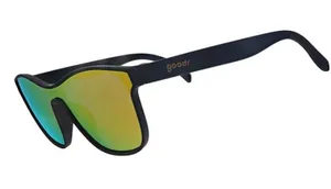 goodr VRG Mirrored Shield Sunglasses Black frame From Zero To Blitzed unisex New thumbnail 1