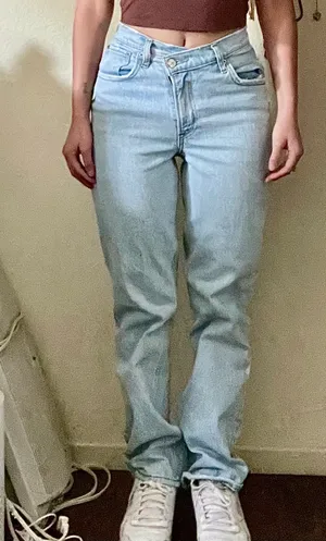 Abercrombie & Fitch Light Blue 90s Straight Jeans thumbnail 3