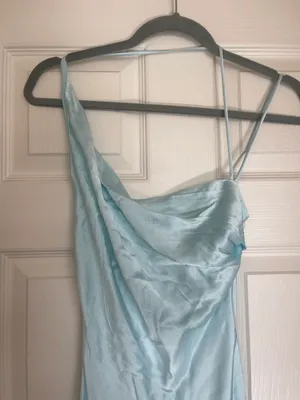 Bardot MINT Women's Asymmetric-Hem Satin Dress thumbnail 6