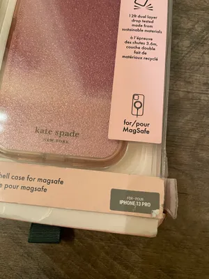 Kate Spade New York Defensive Case with MagSafe Pink Glitter 6.1” iPhone 13 Pro thumbnail 6