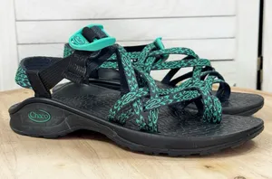 Chacos Updraft X2‎ Northern Lights Strappy Sandals Teal Black Women 7 Outdoor thumbnail 1
