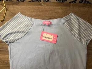 Edikted Blue Top Off-The-Shoulder thumbnail 4
