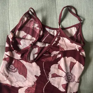 Non Signe Maroon Mesh Floral Cami Tank Size Small thumbnail 6