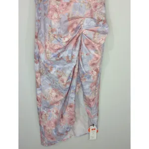 Cider Illusion Multicolor Floral‎ Ruched Midi Dress SMALL NWT Cocktail Party thumbnail 5