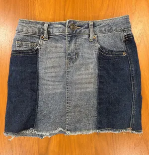 Color Block Denim Skirt GB Girls thumbnail 1