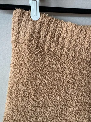 Skims Women’s Teddy Bouclé Cozy Knit Pants in Camel Size Small/Medium thumbnail 3