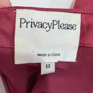 Privacy‎ Please Satin Tie Strap Mini Dress Square Neck Wine Red Cocktail Party thumbnail 3