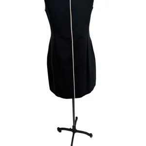 'S Max Mara Black Contrast Trim Shift Dress Sleeveless Italy Size US 6‎ thumbnail 10