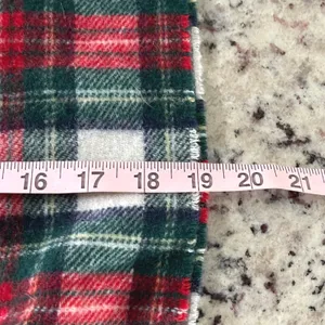 J.Crew Plaid Scarf Womens OS Red Green Holiday Academic Wool Blend Made in Italy thumbnail 5