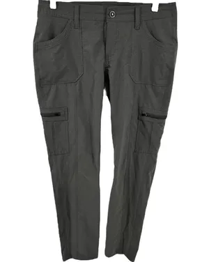 Kuhl Horizn Cargo Pants UPF 50 Skinny Fit Mid Rise Quick Dry Climbing Gray 8S thumbnail 2
