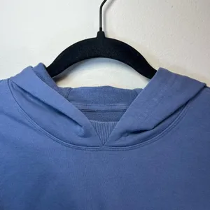 Lululemon All Yours Cropped Hoodie Shirt Ink Blue Pullover Stretch Logo Sporty 4 thumbnail 4