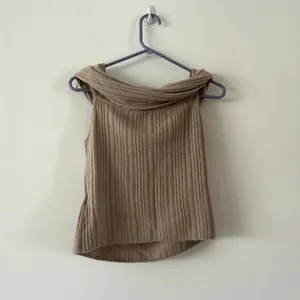 Abercrombie & Fitch Ribbed Folded Over Knit Sweater Top Size S thumbnail 7