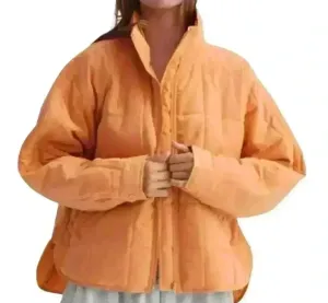 Emory park Quilted bomber jacket cozy & soft relaxed fit Sz S oversized look thumbnail 1