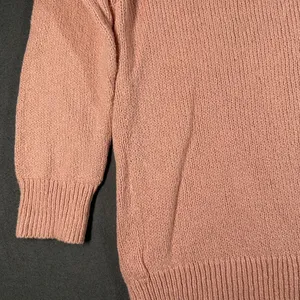 Old Navy Sweater Womens Small Pink Tunic Length‎ V Neck Long Sleeve 100% Cotton thumbnail 12