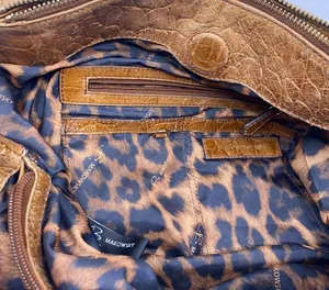 B. Makowsky Aligator Print Large Sholder Bag thumbnail 10