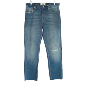 Free People Vixen Cigarette Jeans 28 Vintage Indigo Distressed High‎ Rise thumbnail 4