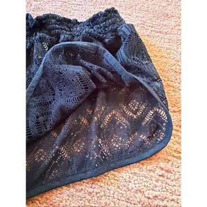 OP Ocean Pacific Black Lace Beach Shorts Women Size M thumbnail 3