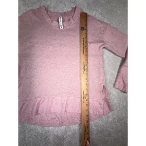 Athleta Balance Pullover Sweatshirt Women's Sz Medium Victorian Berry Multi Nep thumbnail 5