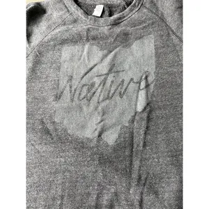Alternative Women's Gray‎ "Native" Ohio Pullover Sweatshirt Size Medium thumbnail 2