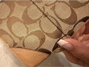 Vintage Tan Coach Wristlet thumbnail 4
