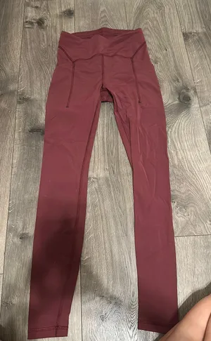 Maroon Lululemon Leggings Align 25" thumbnail 1