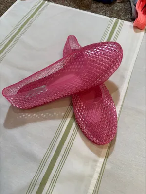 Steve Madden Pink Jelly Flats Size 7M thumbnail 3