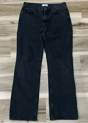 Mango MNG Black Straight Leg Jeans Women’s 10 thumbnail 1