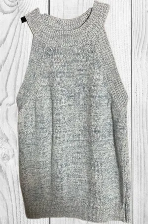 Loft Gray Knit Sleeveless Sweater / Top‎ Fall Classic size Small New without tags thumbnail 1