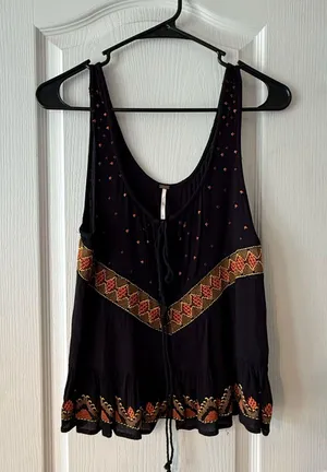 Free People Embroidered Top thumbnail 1