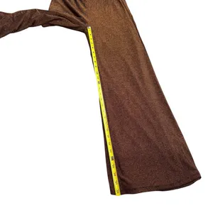 Lulus Size M Follow The Festivities High Rise Wide Leg Pants Copper Metallic NWT thumbnail 9