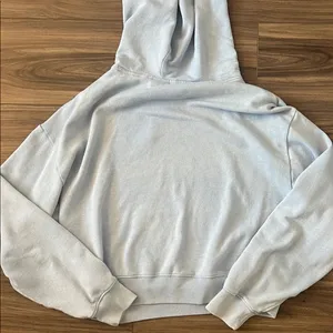 PINK Victoria's Secret Light Blue Logo Hoodie thumbnail 6