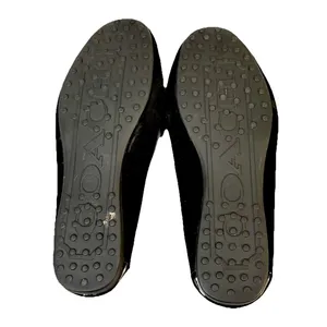 Coach Fonda A2934 Loafers 10B Black Suede Patent Leather Logo Driving Loafers thumbnail 7