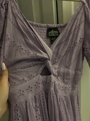 Angie Short Purple Summer Dress thumbnail 2