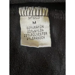 “My Tribe”black textured pencil skirt size M stretch snakeskin pattern thumbnail 6