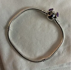 Pandora Disney Stitch Clasp Bracelet 7.5" 19cm Sterling Silver thumbnail 1