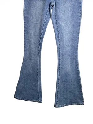 Juicy Couture Light Blue Flare Jeans with rhinestones thumbnail 4