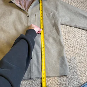 Princess Polly Beige Cream Harry Oversized Jacket Press Button Capsule‎ XS/S thumbnail 6