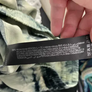 Zara The Batik Tie‎ Dye Midi Slip Skirt in Green Blue Size US XS thumbnail 13