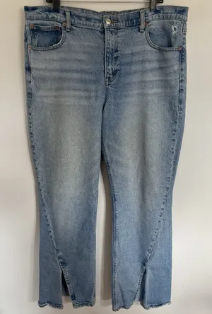 American Eagle Womens Curvy 90s Bootcut Jean Faded‎ Indigo Size 18 Regular thumbnail 1