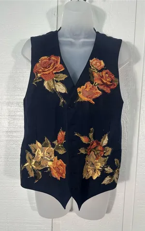 Vintage 1980s Women’s Painted Vest No Size EUC thumbnail 1