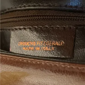 Crouch & Fitzgerald Brown Leather Adjustable Strap Crossbody Shoulder Bag ITALY thumbnail 5