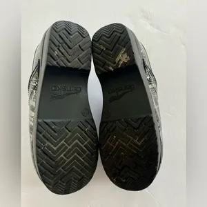 DANSKO Black and White Artistic Mules with Chunky Sole Size 36 (5.5) thumbnail 7