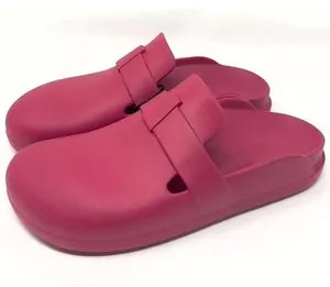 Zara Rubber Mules Sandals Clogs Sandals PINK Size 8/39 NEW thumbnail 1