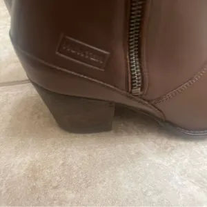Hunter Women's Refined Zip Boot‎ Leather Bitter Chocolate US 8.5 thumbnail 4