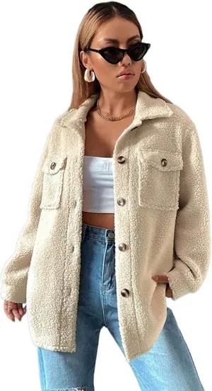 White Sherpa Jacket thumbnail 1