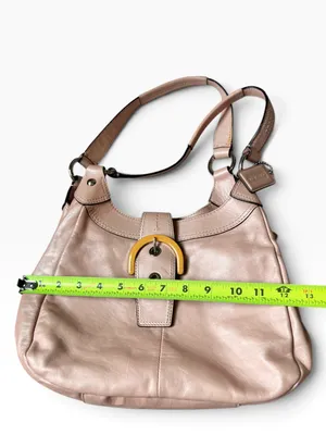 Coach Soho Leather Hobo Bag F17219 in Shell Pink thumbnail 11