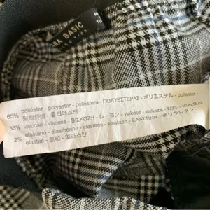Zara Women’s‎ Pants Small Pull On Black White thumbnail 7