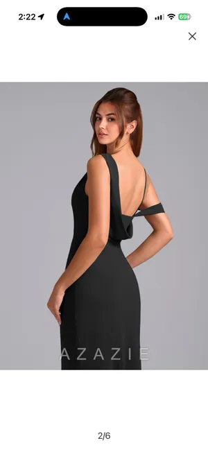 Azazie Bridesmaid Dress Chiffon thumbnail 2