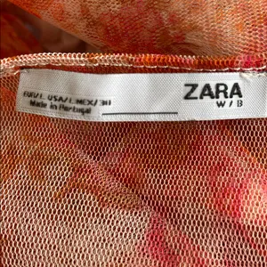 Zara Sheer Floral Ruffle-Sleeve Blouse - Pink & Cream thumbnail 4