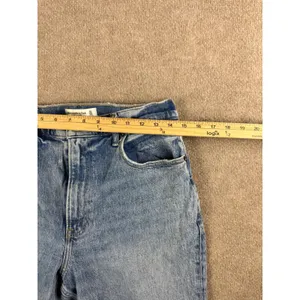 Abercrombie& Fitch Ultra High Rise 90s Straight Jeans Light Wash 30/10 Side Slit thumbnail 8